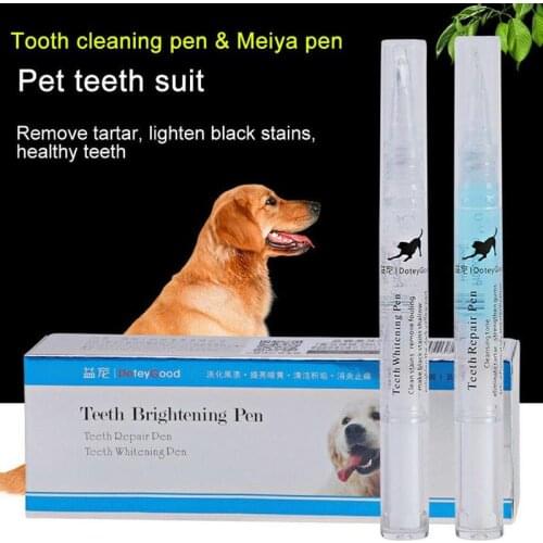 1pc Teeth Cleaning Pens Kit Dog Halitosis Calculus And Tartar Cleaning Tools Brightening Dental Calculus Safe Tartar Keep Mouth