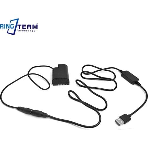 10Sets DMW-BLF19E DMW DCC12 DC Coupler Plus USB Cable Adapter for Panasonic Lumix DMC-GH3 DMC-GH4 GH5 GH4 GH5s G9 Digital Camera