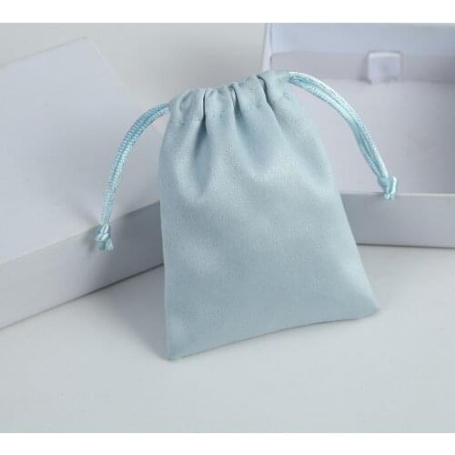 20pcs Flannel Jewelry Packaging Pouches Chic Wedding Favor Gift Bag Velvet Drawstring Pouch for Cosmetic Makeup Eyelashes