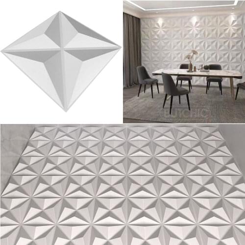 30x30cm 3D three-dimensional 3D tile panel mold plaster 3D wall stickers living room wallpaper mural waterproof bathroom kitchen
