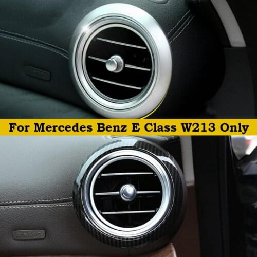 Accessories For Mercedes Benz E CLASS W213 2016 2017 2018 Dashboard Side Air Conditioning AC Outlet Vent Cover Kit Trim