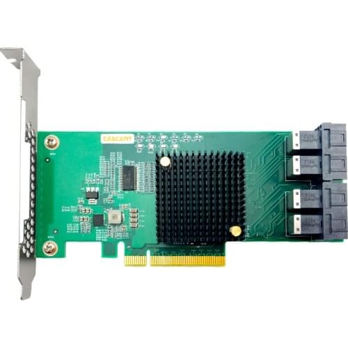 ANU24PE08 NVMe SSD exp controller SFF8643 to SFF8639 u.2, 12Gbs, Quad port, pcie 3.0 X8 (not with SSD and sas cable)