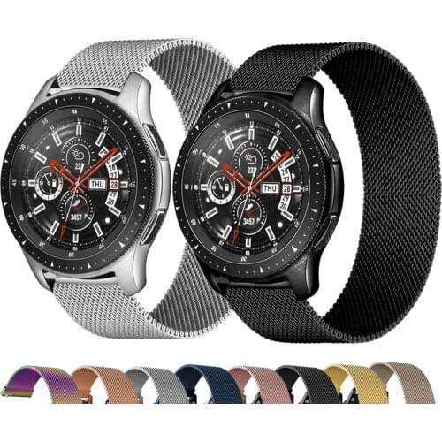 20mm 22mm Metal Loop Band For Samsung Galaxy Watch 3 41mm 45mm Gear S3 Frontier 46/42mm Active 2 Bracelet Huawei GT 2 Pro Strap