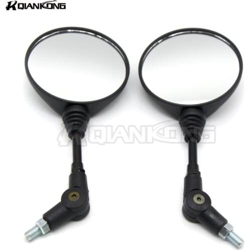 Black custom folding Mirror Side Mirrors motorcycle universal Moto Rearview Mirror For Ducati Triumph Aprilia Can-Am MV Agusta
