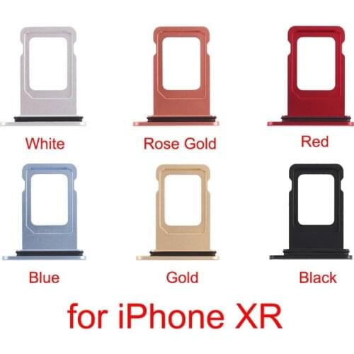 For iPhone X / XR / XS / XSMAX Nano Sim Card Holder Tray Dual SD Card Slot Replacement Parts