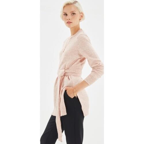 Trendyol Long Lacing Detailed Knitwear Sweater TWOAW22KZ1555