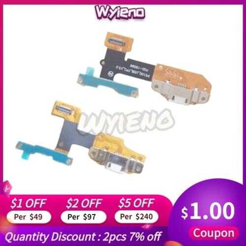 For Lenovo YOGA Tab 3 YT3-X50L p5100 v3.0 Micro Charging Port Connector USB Dock Charger Volume Up down Connect Flex Cable track