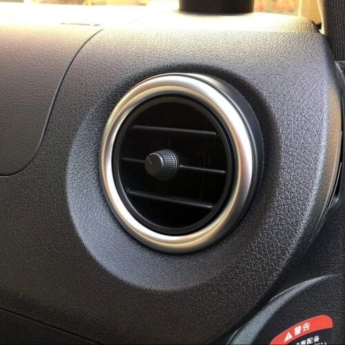 For Mercedes-Benz Vito W447 2014-2020 Silver Circle Side A/C Air Outlet Vent Decoration Cover Trim Car Styling