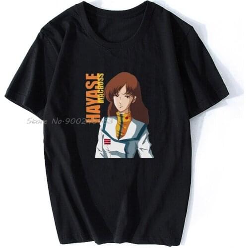 Printed Camiseta Macross Misa Hayase Mens T-Shirt Women Tshirt Summer Cotton Tees Tops Anime Harajuku Streetwear