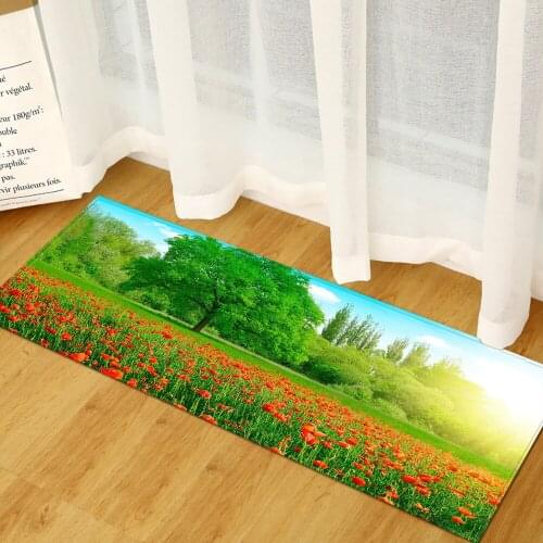 Modern Indoor Doormat 3D Floor Mat Long Kitchen Carpet Washable Microfiber Absorbent Bathroom Bath Rug Bedroom Sofa Soft Carpets