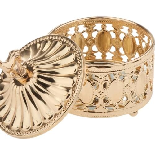 Metal Crafts Unique Decoration Box Storage for Decor Girl Necklace Trinket