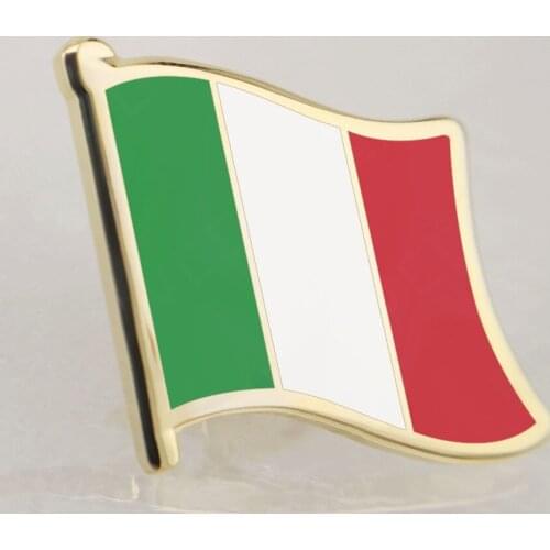 Soft Enamel Italy Flag Lapel Pins