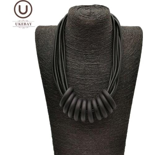 UKEBAY New Choker Necklaces Women Handmade Designer Luxury Necklace Jewelry Gothic Rubber Chain Harajuku Chokers Female Jewelry