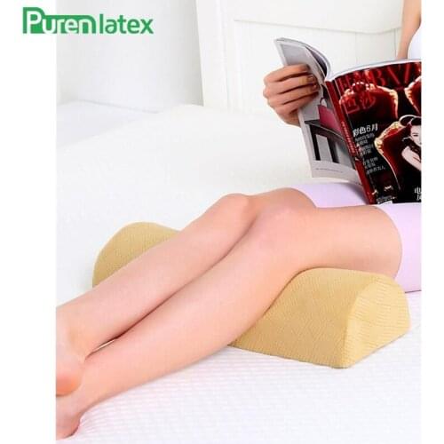 PurenLatex Multipurpose Slow Rebound Memory Foam Legs Pillow Pain Relief Waist Cushion Arch Pregnancy Bed Cushion Neck Pillow