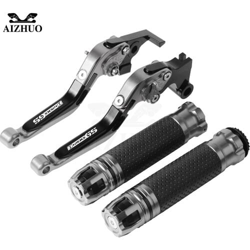 Motorcycle Brake Clutch Lever+Hand Grips For BMW R1200GS ADVENTURER R 1200 GS R 1200GS 2004-2012 2007 2008 2009 2010 2011