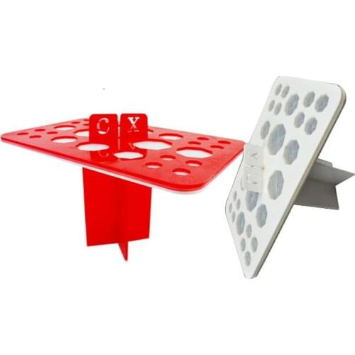 SAIANTTH rectangle 26 holes makeup brushes drying rack acrylic cosmetic brush holder hanging Dry brush artifact maquiagem