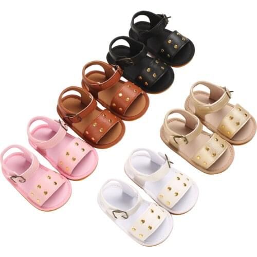 Lovely Toddler Baby Girls Sandals Summer Soft Sole Walking Shoes Prewalker Footwear PU Non-slip Rubber Shoes Infant First Walker