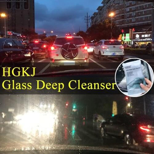 Car Scratch Remover Liquid Sponge Glass Deep Cleanser Car Glass Cleaning Sponge Glass Remove Oil Film Car Styling