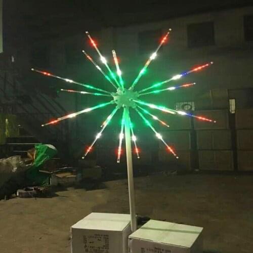 Outdoor Usage LED Fireworks Light Christmas Tree Light 20pcs Branches 2m Height Colorful Changing Garden Landscape Decoration
