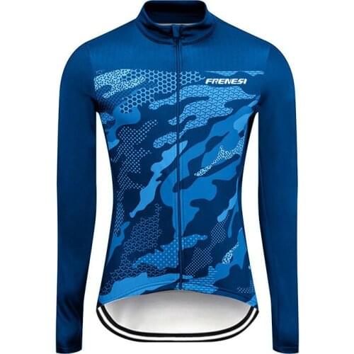Frenesi maillot ciclismo Unisex Winter Autumn long sleeve cycling jersey Bike jacket MTB Outdoor Wear Bicycle Clothing
