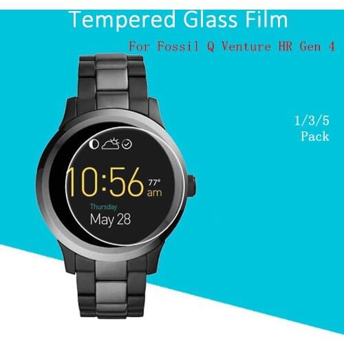 1/3/5 pcs Tempered Glass Film Guard Cover For Fossil Q Venture HR Gen 4 Watch Screen Protector 0.3mm 9H 2.5D with Retail Package