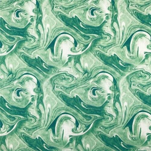 Green art oil painting Cotton Poplin Sewing Fabric diy Sewing Patchwork dress fabric diy handmade patchwork Tote Book dressing