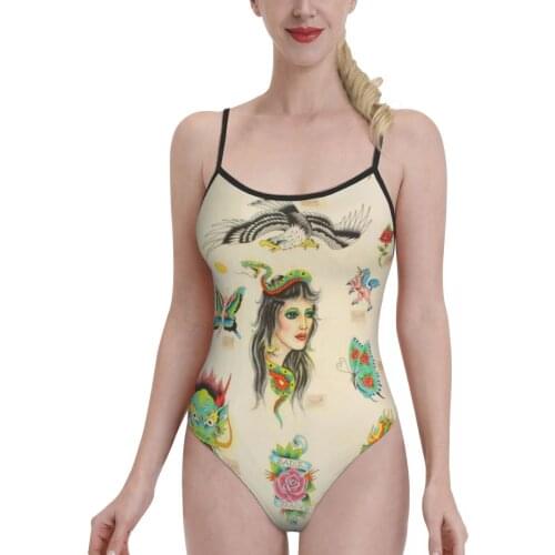Women 2021 Exotic Bikinis Ed Hardies (14) Women Swimsuit One-Piece Swimwear Vintage Women Beach wear