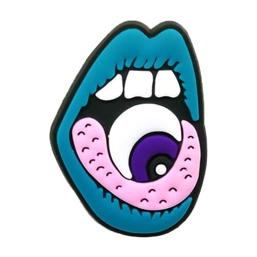 1PCS PVC Fridge magnet creative mouth shape cartoon pattern Refrigerator label Record Message Board Remind Memo Kitchen decor
