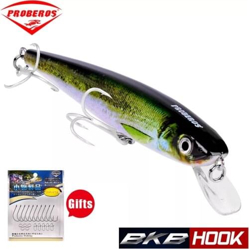 1PC Fishing Bait + 20pcs Acessories Hard Lure Minnow Bait 11cm-4.33"/11.5g-0.41oz Balancer Fishing Artificial Wobblers 6# Hooks