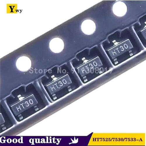 10pcs/lot LDO low dropout linear regulator HT7525/7530/7533-A SOT-23 2.5V 3.0V3.3V