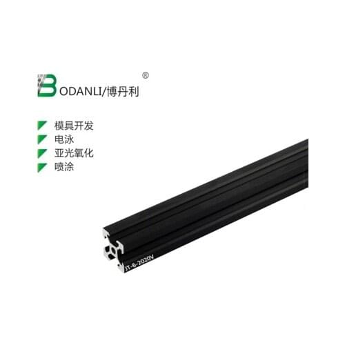 2020 aluminum extrusion profile european standard 2020 v-slot white or black length 600mm aluminum profile workbench 1pcs