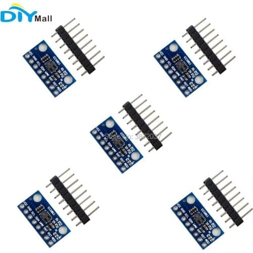 5pcs/lot CCS811 Gas Sensor CO2 VOC Air Quality Detection Module Breakout Board for Arduino