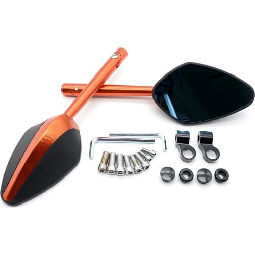 Motorcycle Handlebar Aluminum Universal Rearview Side Glasse Mirrors For Ymaha kawasaki Suzuki gsr 600 bandit 600 650