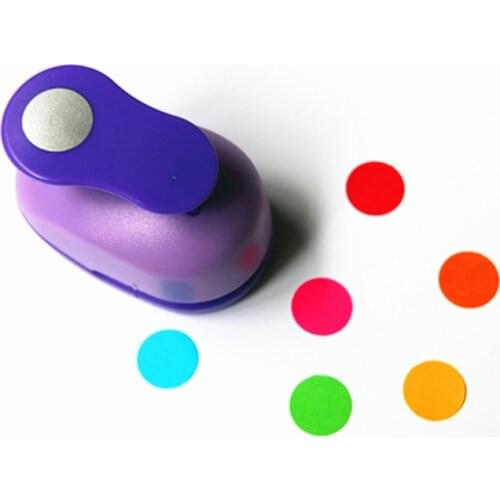 Free ship 8mm paper circle cutter paper punch craft perfurador scrapbooking for kids furador diy puncher Embossing Embosser