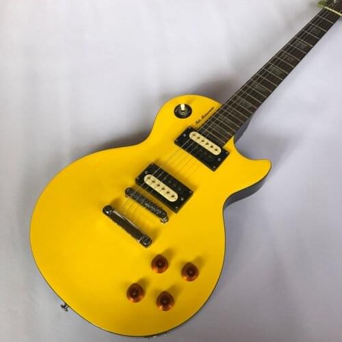 Free delivery, electric guitar, high quality guitar, rosewood fingerboard, silver hardware Yellow electric guitar