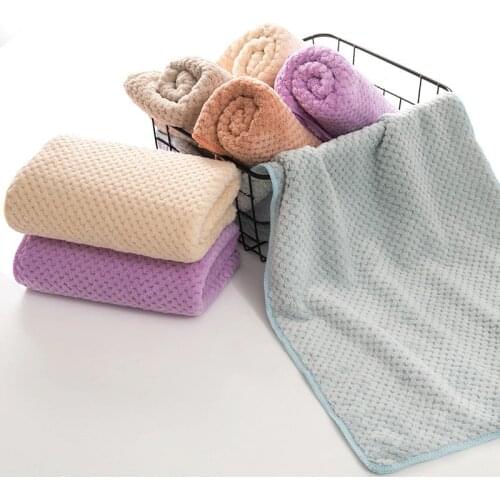 Quick Drying Hair Towel Coral Velvet Pineapple Wholesale 35*75 Wash Face Towel Daily Necessities Super Absorbent Sports Towel
