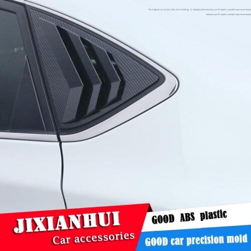 For Nissan Sylphy Sentra 2012-2018 Sedan ABS Rear Door Window shades Louver Frame Window Sill Molding Cover Sticker Trim