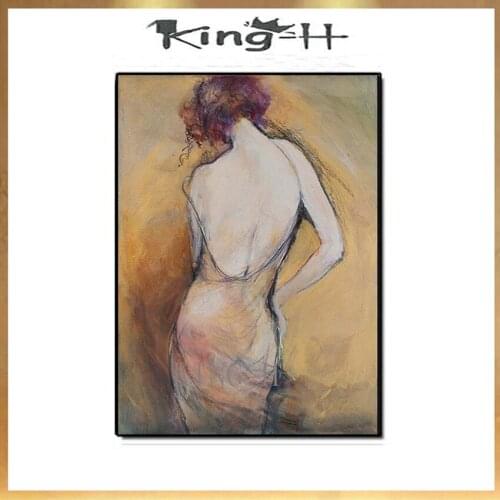 Sexy girl Picture Hand Painted Modern Abstract Palette Knife Oil Painting On Canvas Wall Art christmas decoration for home sexy