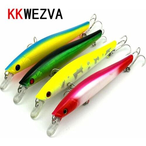 KKWEZVA Big game 1pc Laser Minnow Fishing Lure 14.5CM-18.5G fish wobbler tackle crankbait artificial japan hard bait swimbait