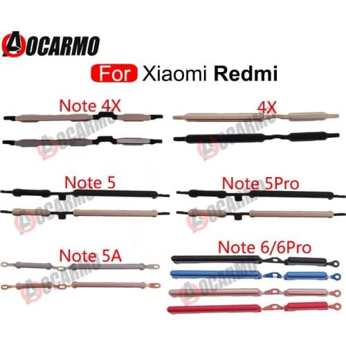For Xiaomi Redmi Note 4X 5 6 Pro 5A 6Pro Volume Up Down Power On Off Side Key Button For Redmi 4x Replacement Repair Parts
