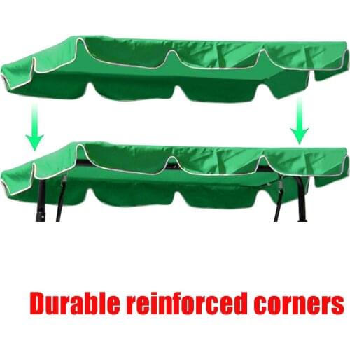 Summer Waterproof Top Cover Canopy Replacement Shade for Garden Courtyard Outdoor Swing Chair Hammock Canopy Swing Chair Awning