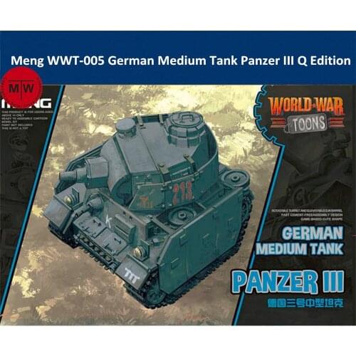 Meng WWT-005 German Medium Tank Panzer III Q Edition Cute Plastic Assembly Model Kit