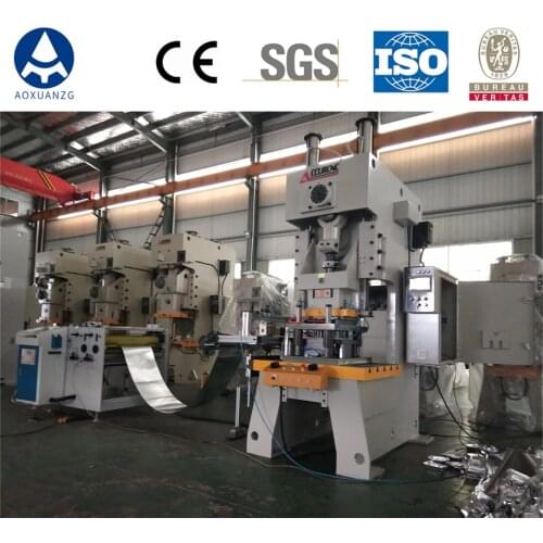 63T Pneumatic punching machine + CNC feeder + mold Aluminum foil container making machine