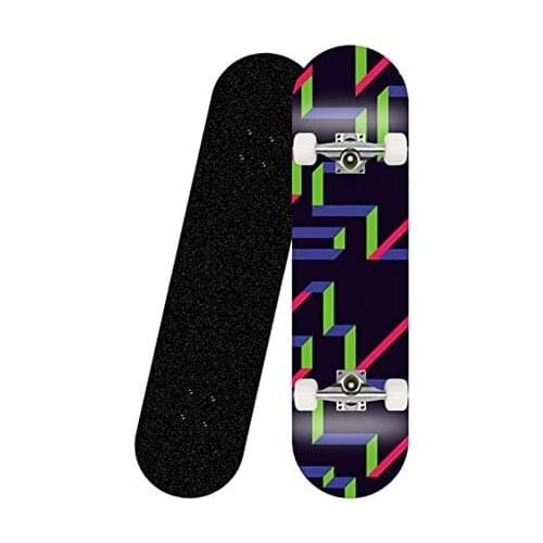 Skateboard 31.5" Complete Skateboard 7-Layer Maple Wood Skateboard New Pattern Skateboard for Teenage Adult Beginner Kids