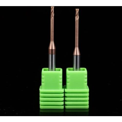 Precision miniature CNC carbide milling cutters deep groove milling cutters mold steel long neck coated End mill milling