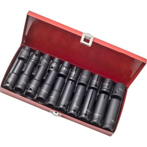 20pc Impact Socket 1/2" inch Deep Tool Kit 10-19mm 38mm/78mm Wrench Tool