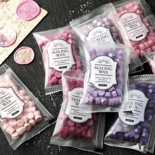 100pcs Sealing Wax Seal Beans Retro Wax Seal Beans Sealing Seal Wedding Wax Seal Ancient Sealing Wax Beans Stamp Making Tools