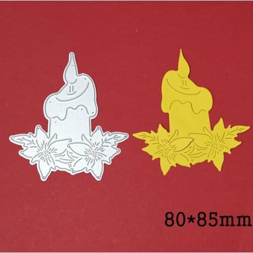 Burnning Candle Flower Metal Cutting Dies Stencils for diy Scrapbooking Photo Album Decorative Embossing Paper Card Crafts Die