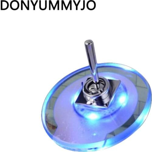 DONYUMMYJO Top Grade Wholesale And Retail Promotion Bathroom Sink Faucet LED Colors Mixer Tap Deck Mounted