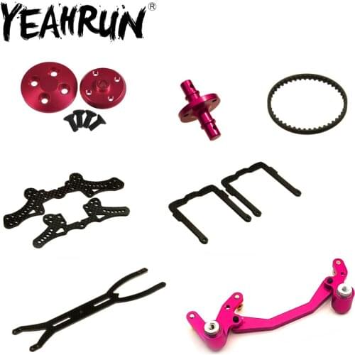 YEAHRUN Metal Ball Ends Belt Pack 46mm Drive Shaft CVD Front Rear Suspension Arms for SAKURA D3 1/10 CS Drifting Racing Car Part